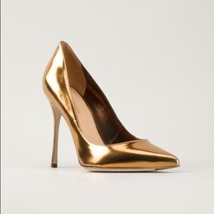 Sergio Rossi Metallic Heels